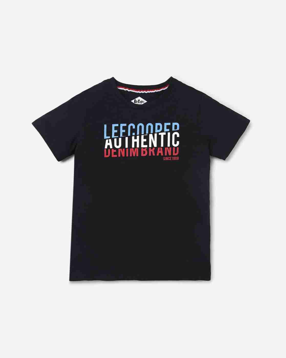 Typographic Print Crew-Neck T-Shirt