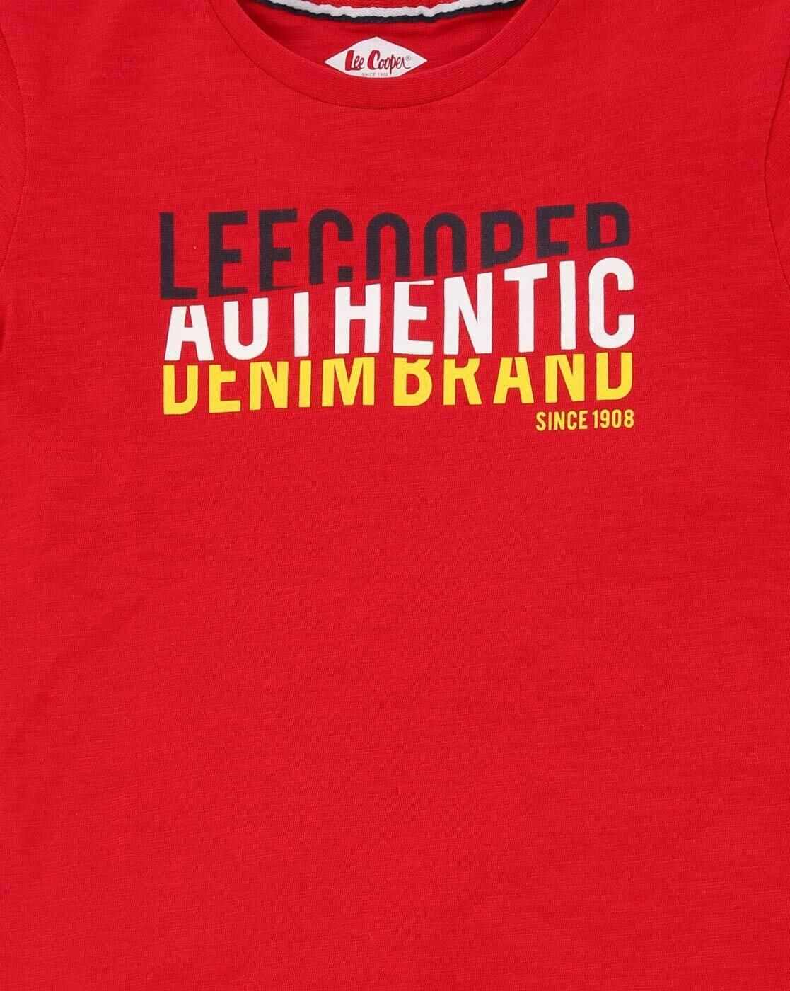 Lee Cooper | Brand Print Round-Neck T-shirt|2