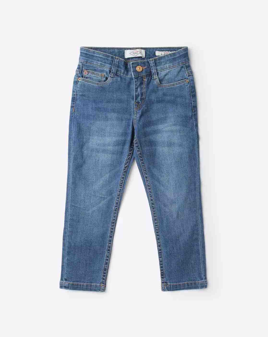 Lee Cooper | Girls Light-Wash Mid-Rise Skinny Jeans|0