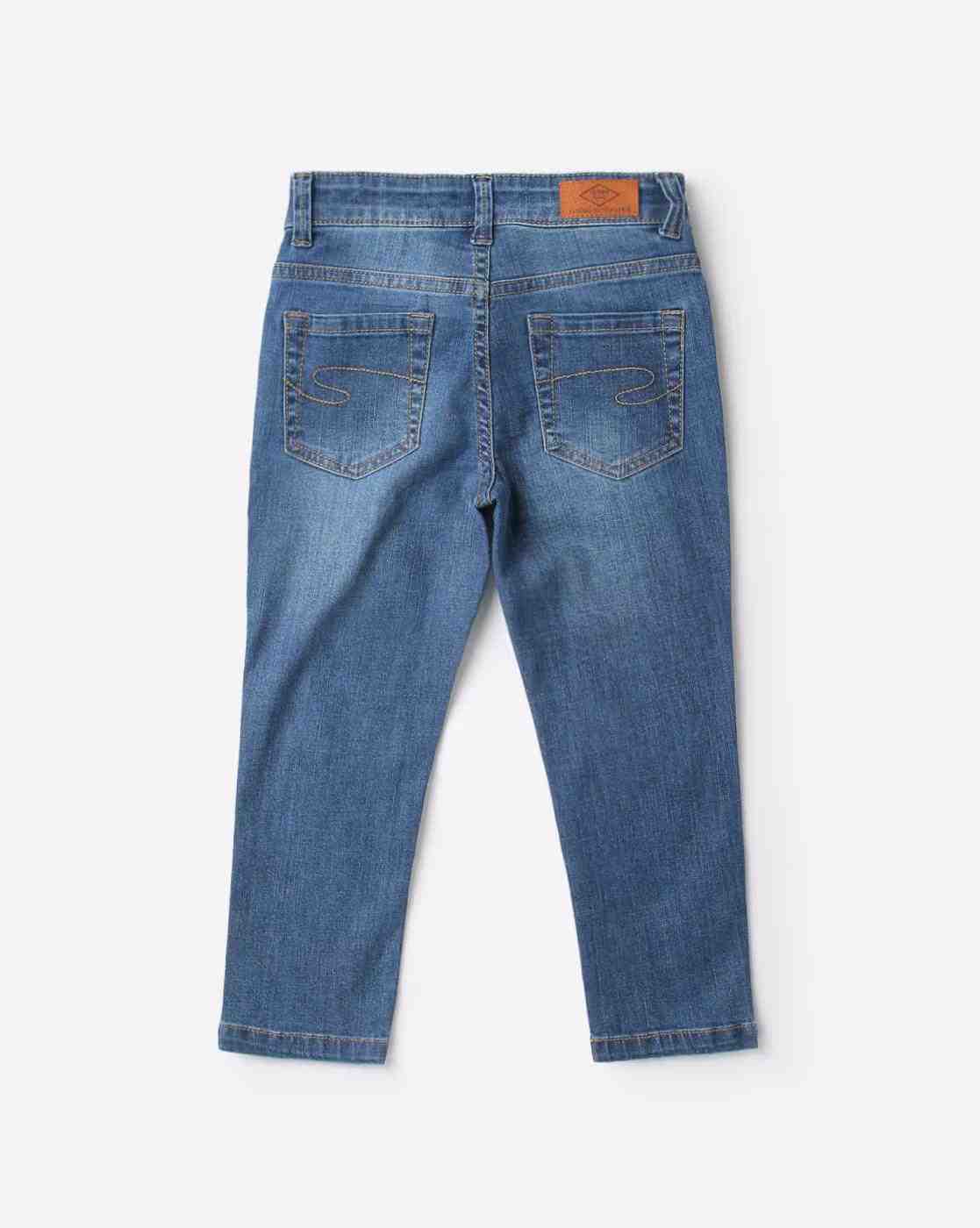 Lee Cooper | Girls Light-Wash Mid-Rise Skinny Jeans|1