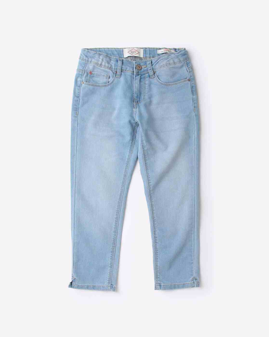Lee Cooper | Light-Wash Mid-Rise Skinny Jeans|0