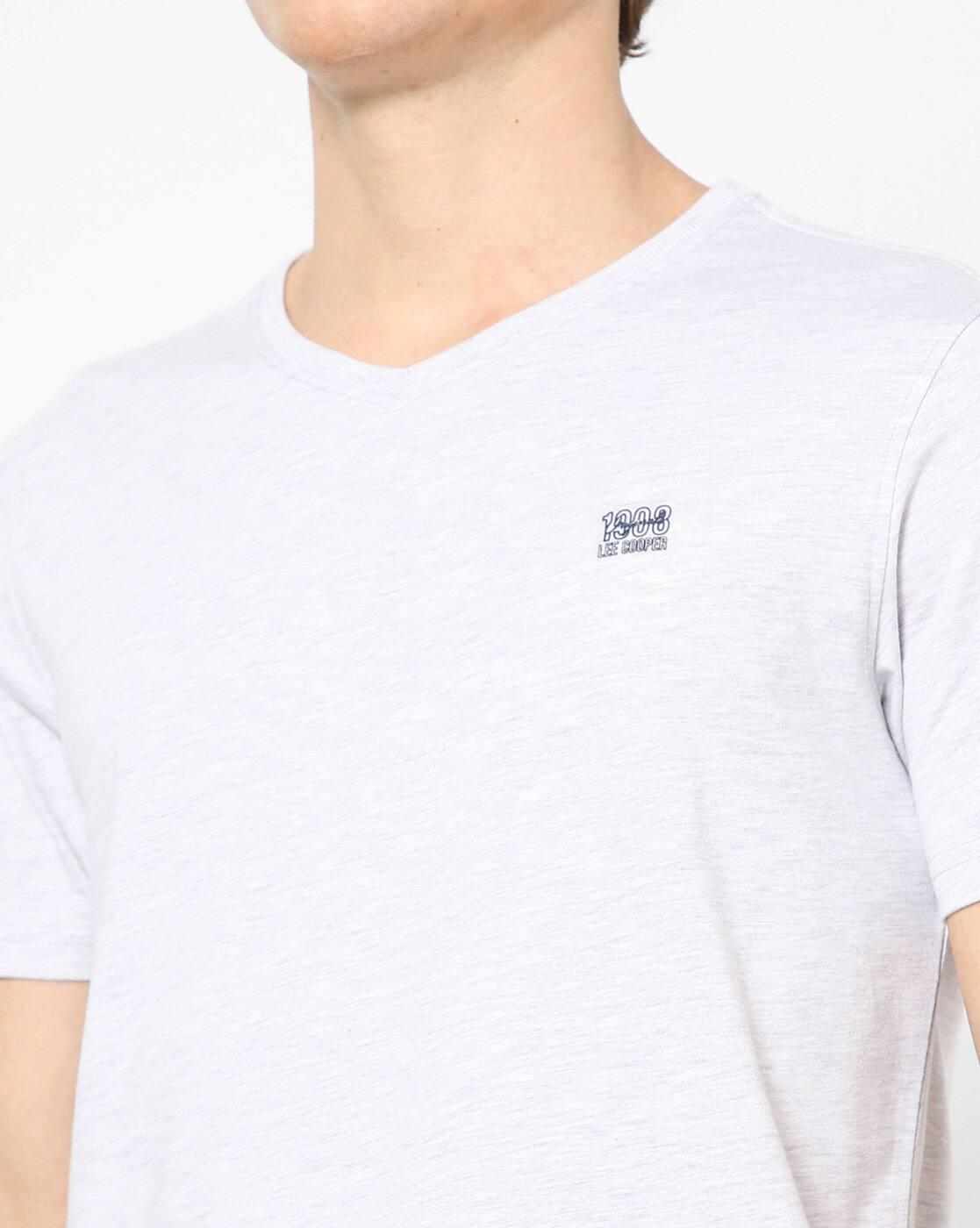 Lee Cooper | Regular Fit Heathered Crew-Neck T-Shirt|2