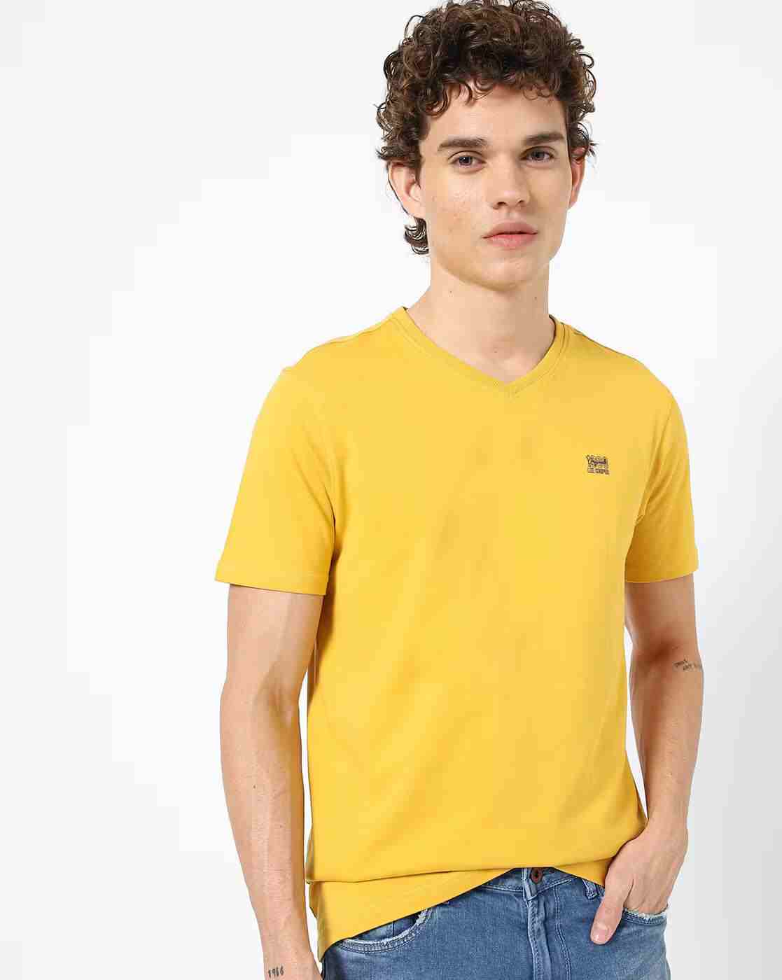 Regular Fit Logo Print Crew-Neck T-Shirt