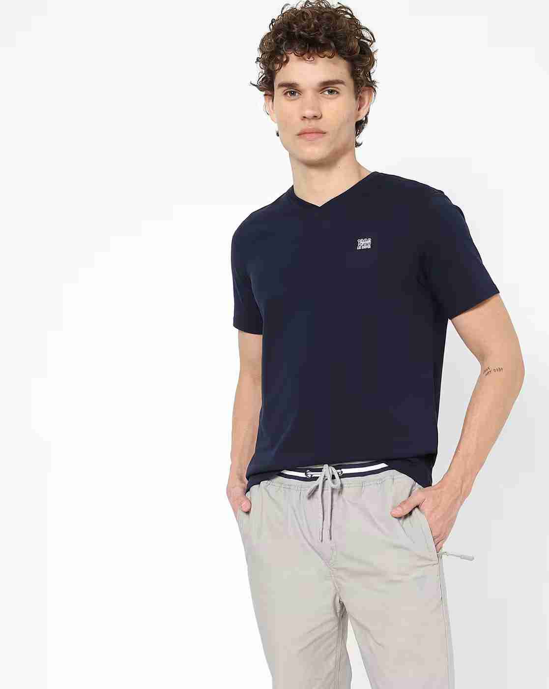 Regular Fit Logo Print Crew-Neck T-Shirt