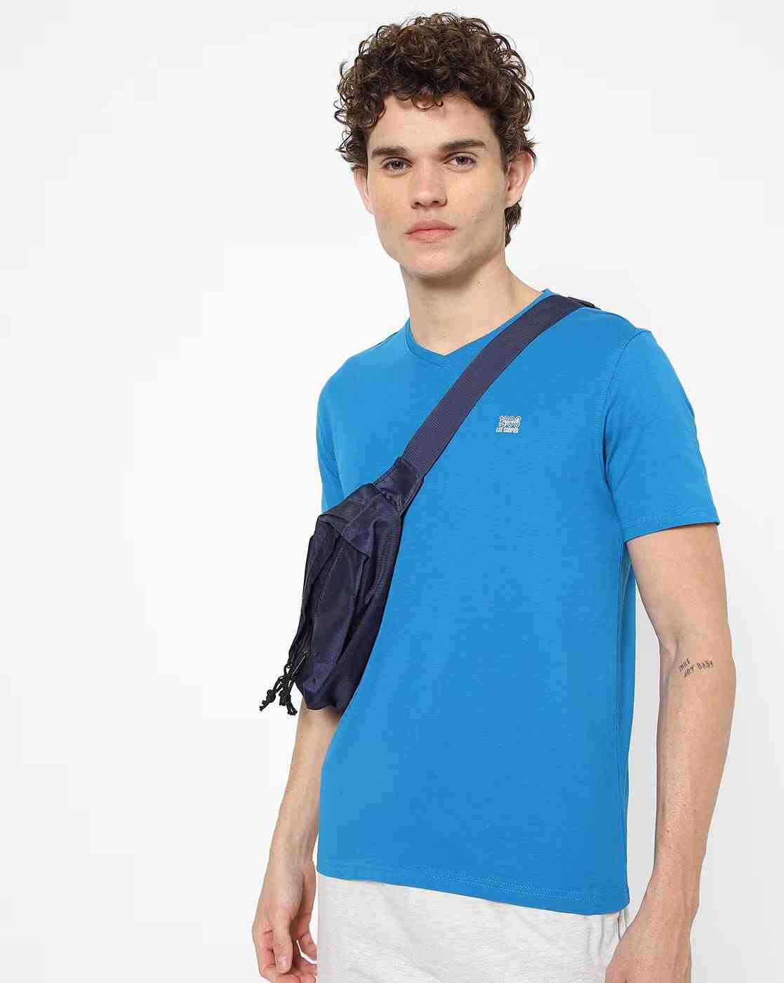 Regular Fit Logo Print Crew-Neck T-Shirt