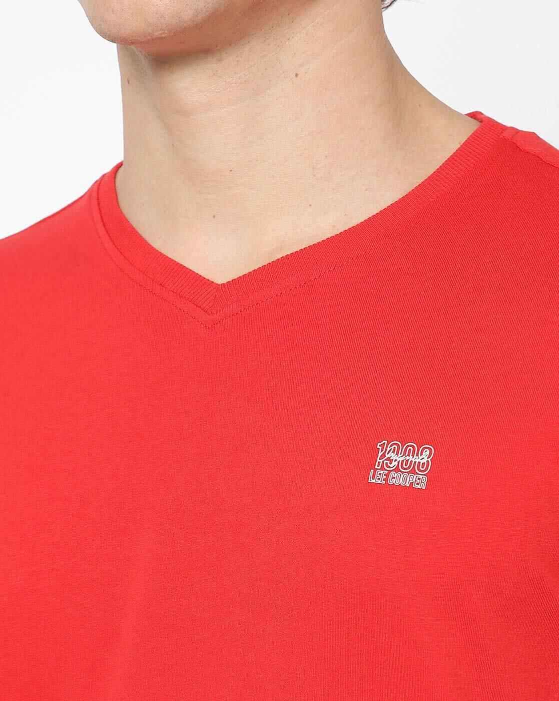 Lee Cooper | Regular Fit Logo Print Crew-Neck T-Shirt|2