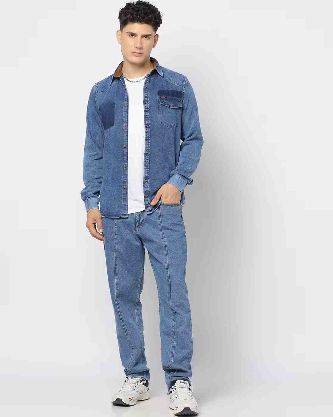 Lee Cooper | Men Slim Fit Shirt with Flap Pocket|0