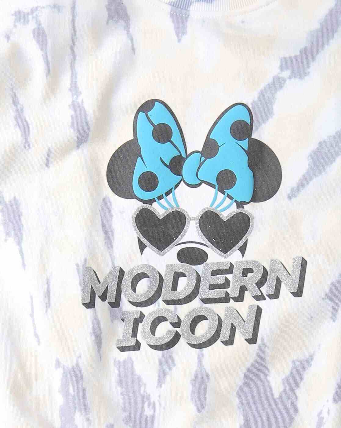 Lee Cooper | Minnie Mouse Print Round-Neck Sweatshirt|2