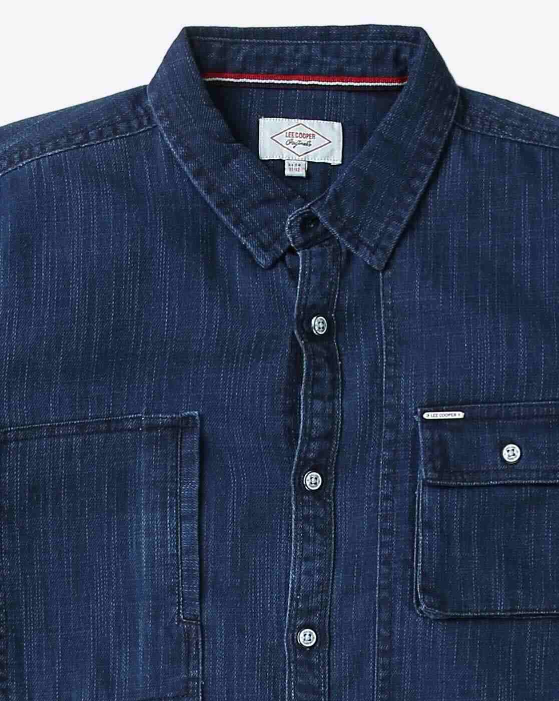 Lee Cooper | Slim Fit Shirt with Flap Pocket|2