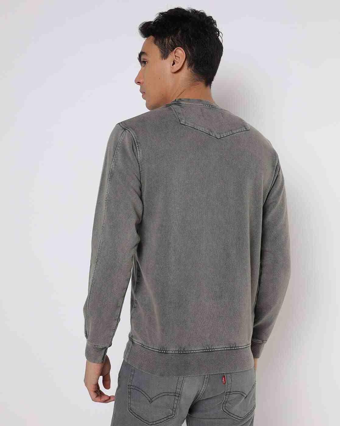 Lee Cooper | Crew-Neck Sweatshirt with Kangaroo Pocket|1