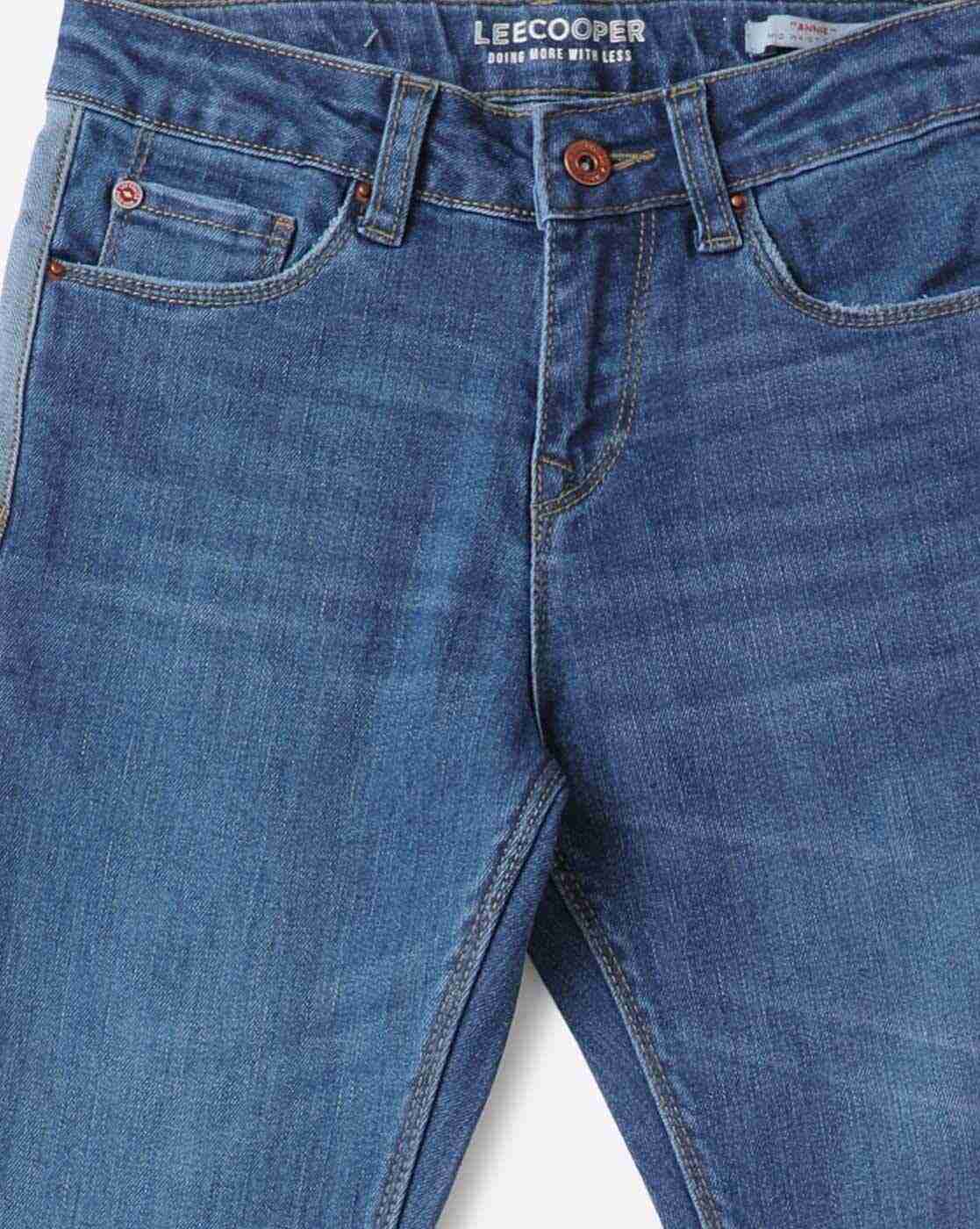 Lee Cooper | Girls Mid-Wash Slim Fit Jeans|2