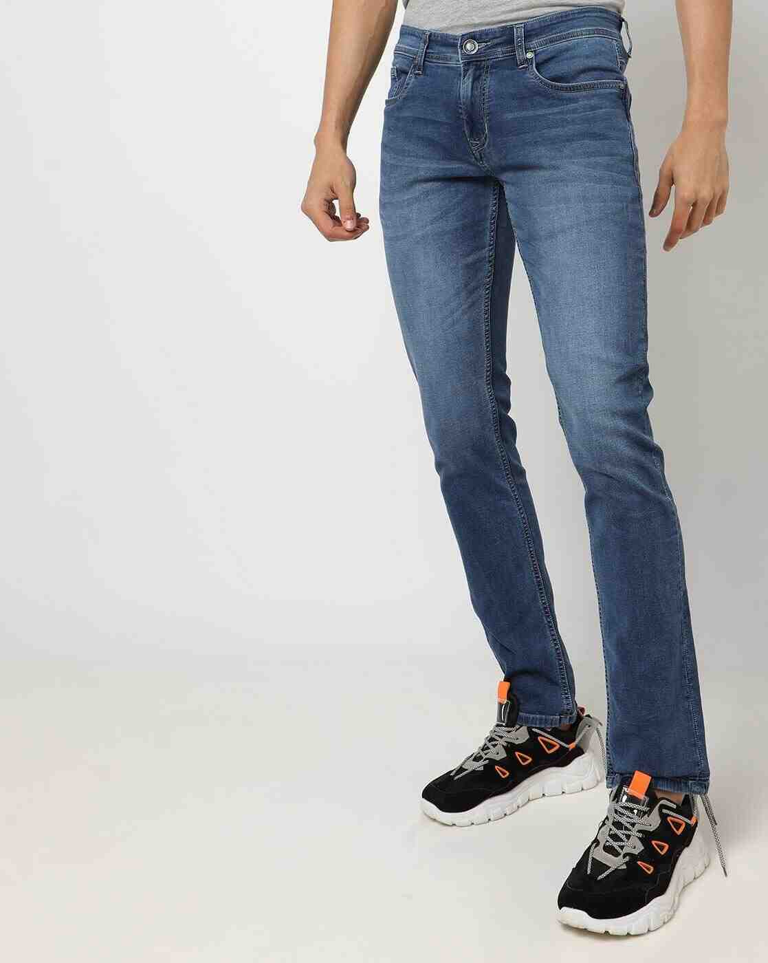 Lee Cooper | Men Lightly Washed Slim Fit Jeans|0