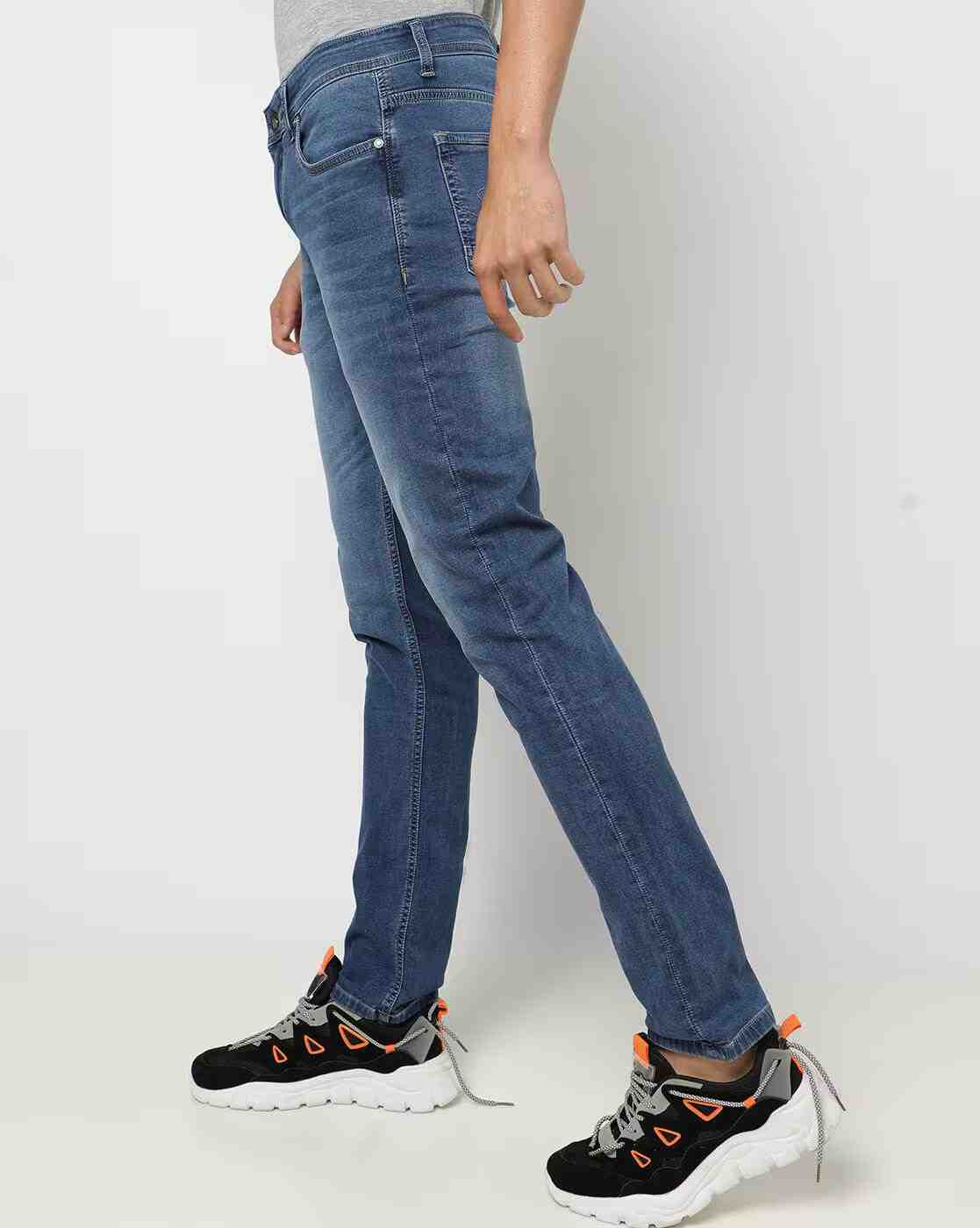 Lee Cooper | Men Lightly Washed Slim Fit Jeans|1