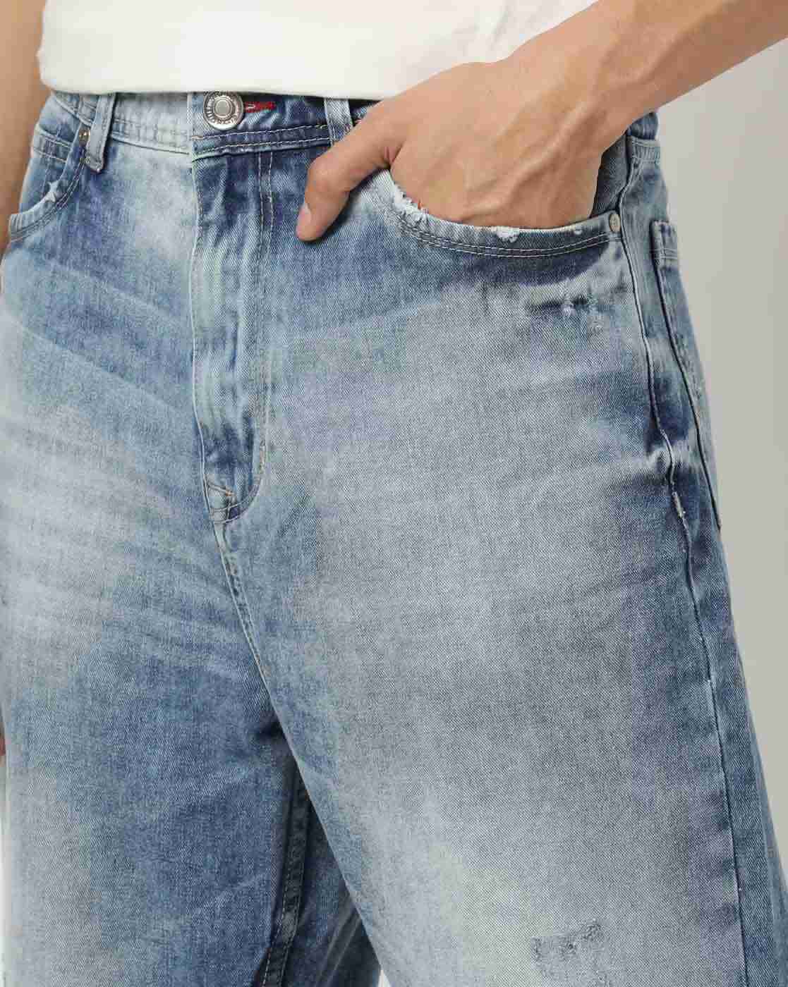 Lee Cooper | Men Heavily Washed Slim Fit Jeans|3