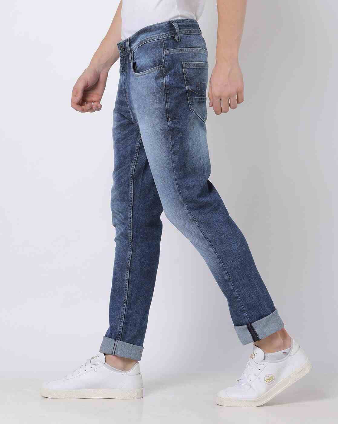Lee Cooper | Men Mid-Wash Slim Fit Jeans|1