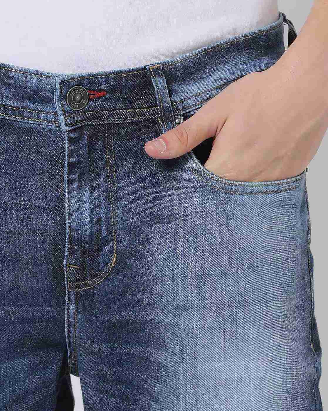 Lee Cooper | Men Mid-Wash Slim Fit Jeans|3