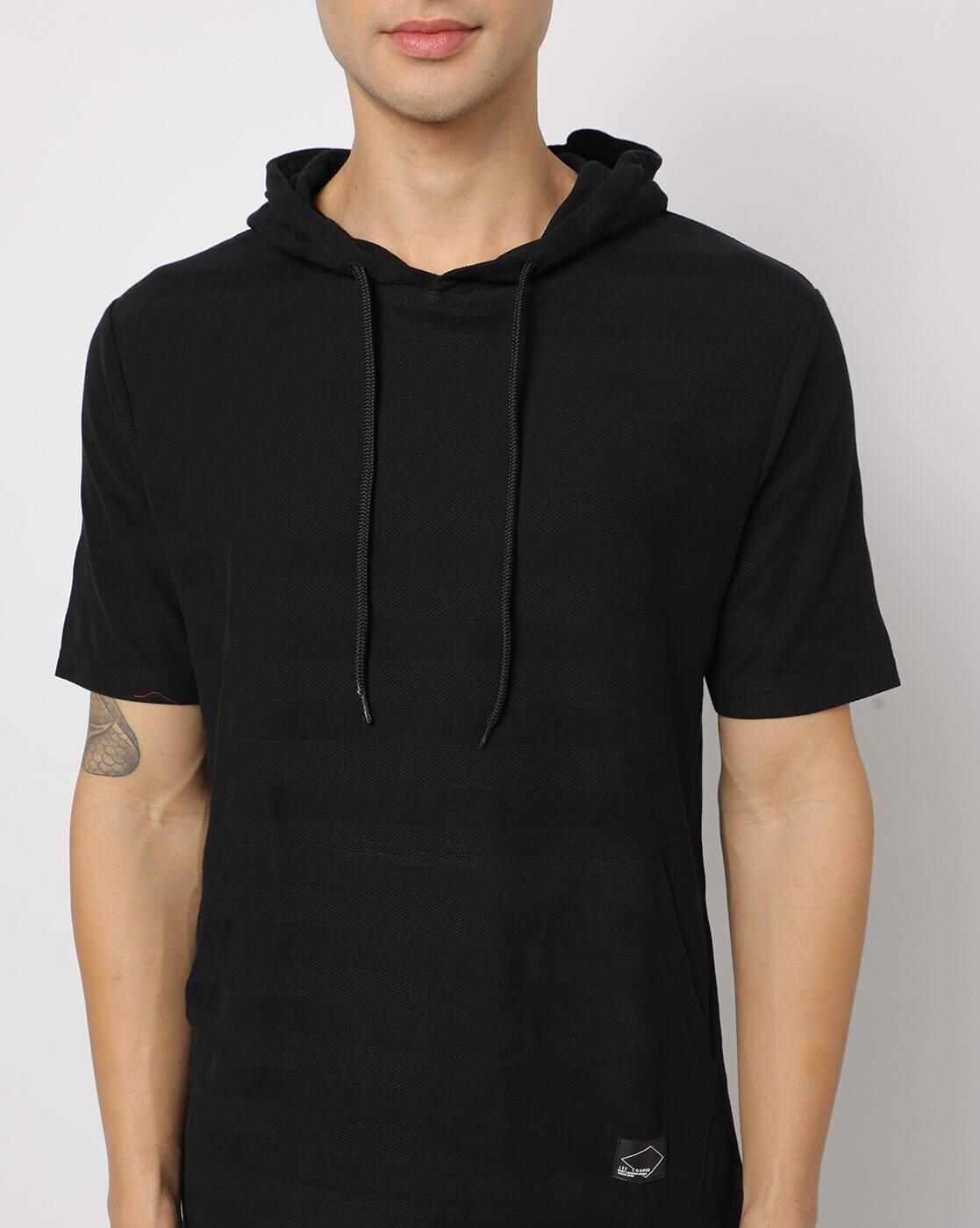 Lee Cooper | Regular Fit Striped Hooded T-Shirt|2