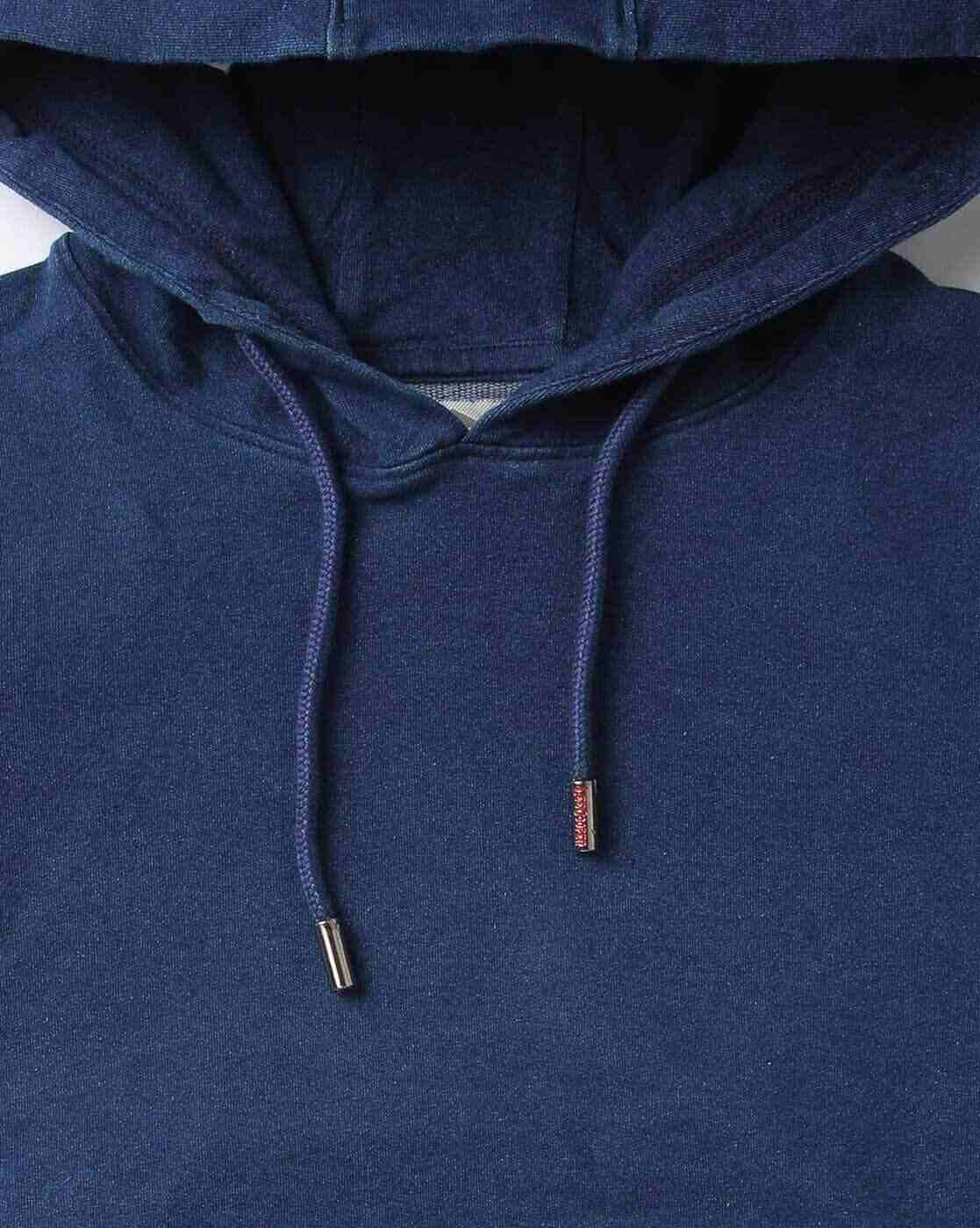 Lee Cooper | Typographic Print Hoodie with Kangaroo Pocket|2