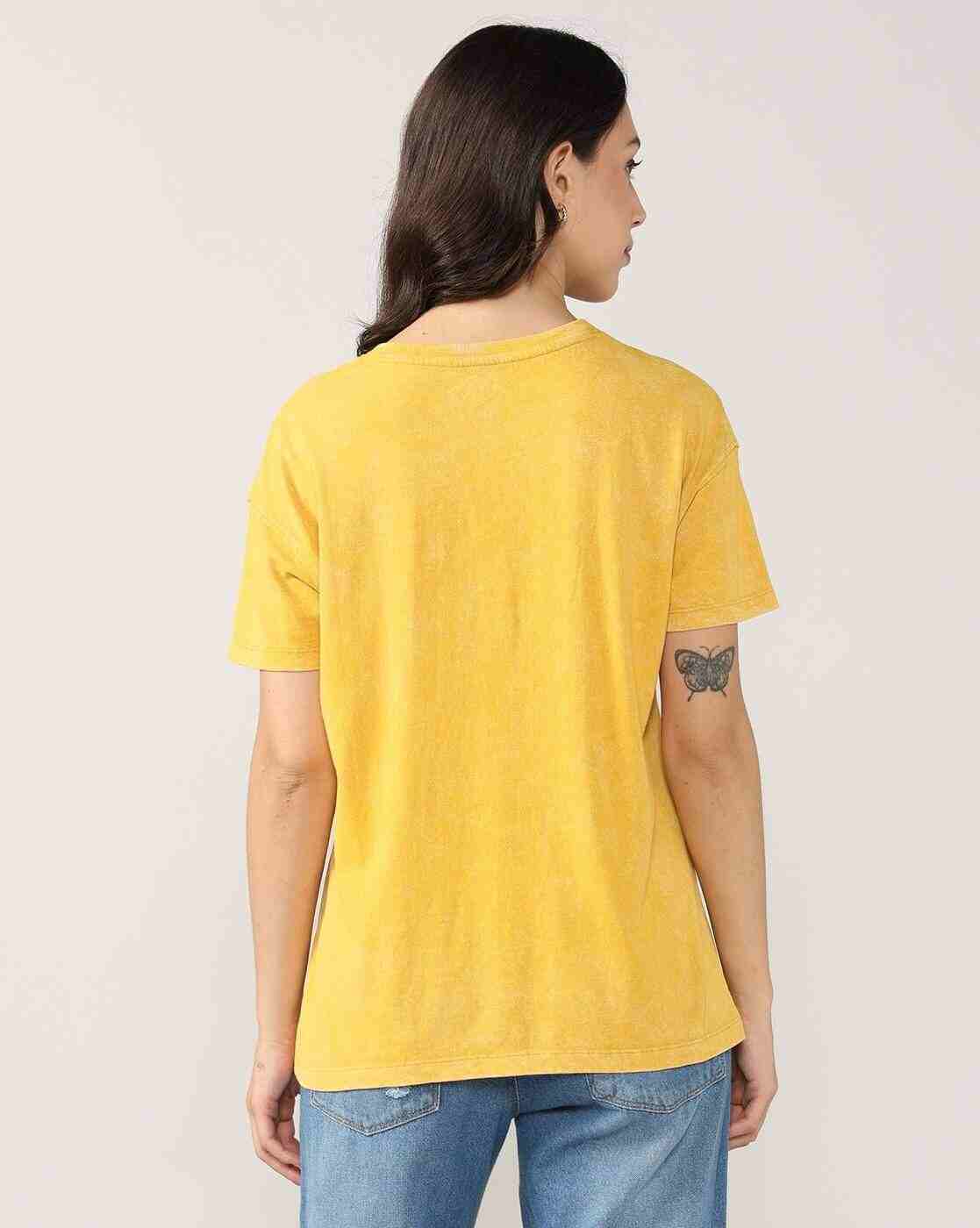 Lee Cooper | Women Typographic Print Slim Fit Round-Neck T-Shirt|2