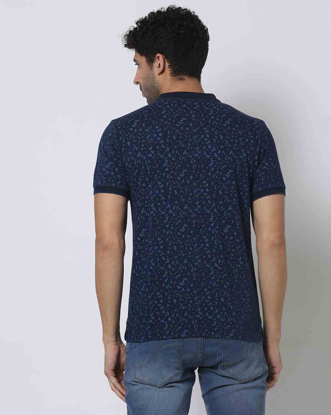 Lee Cooper | Regular Fit Printed Cotton Polo T-Shirt|2