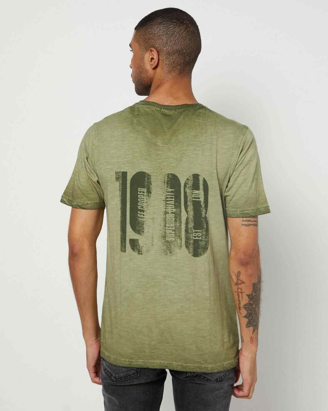 Lee Cooper | Regular Fit Graphic Print Crew-Neck T-Shirt|1