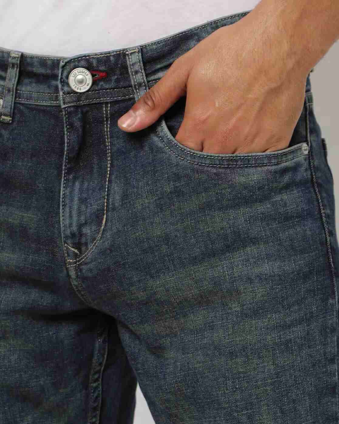 Lee Cooper | Men Lightly Washed Slim Fit Jeans|3