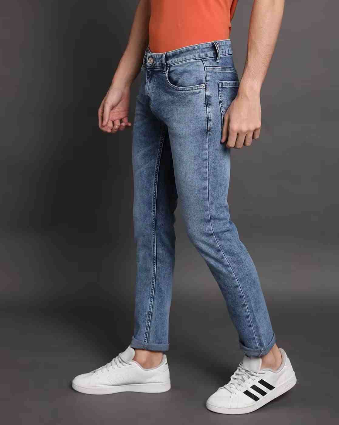 Lee Cooper | Men Acid Wash Slim Fit Jeans|2