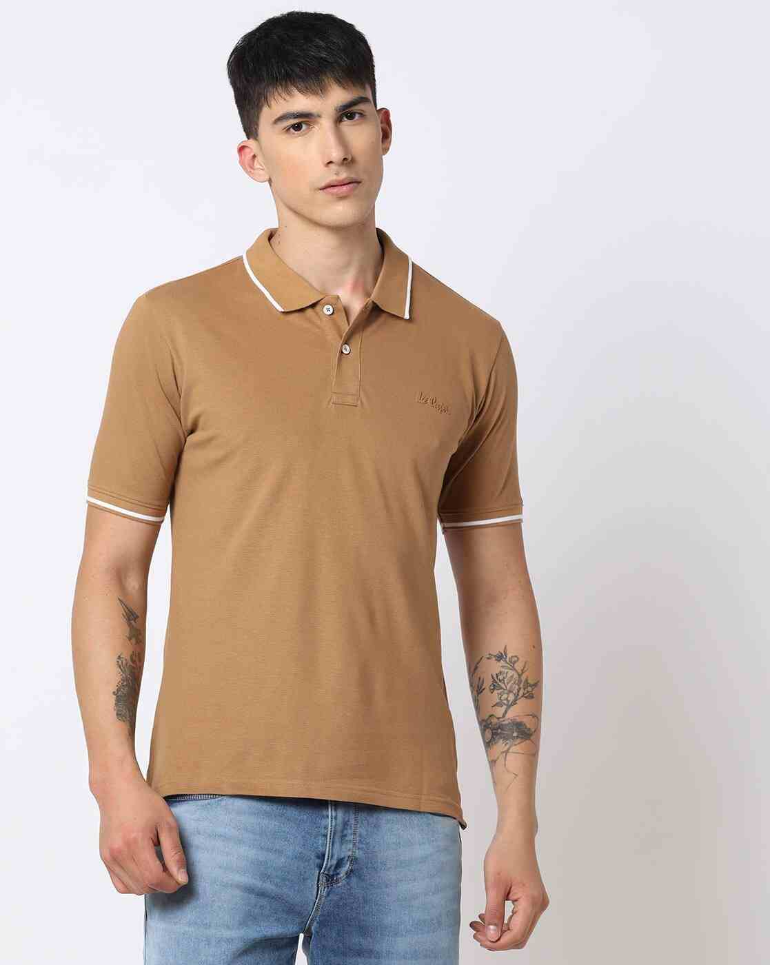 Lee Cooper | Regular Fit Polo T-Shirt with Contrast Tipping|0