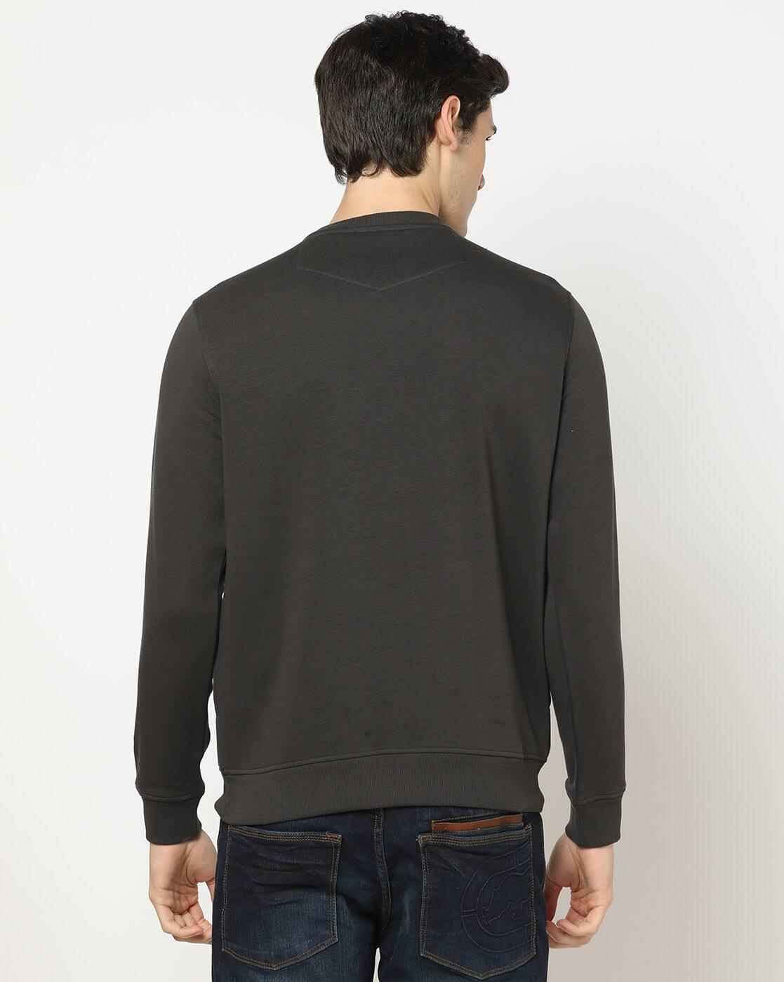 Lee Cooper | Logo Print Round-Neck Cotton Sweatshirt|2