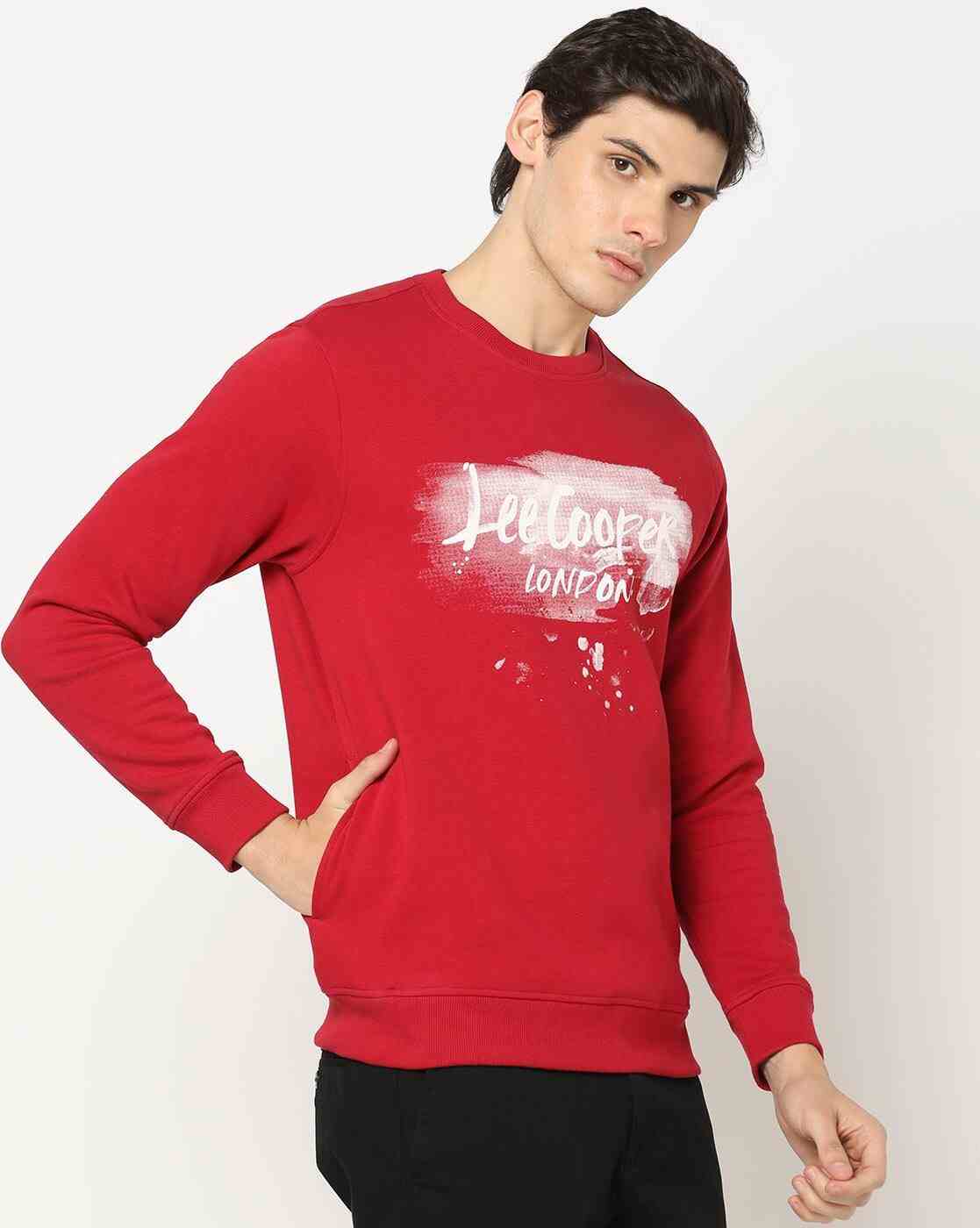 Lee Cooper | Brand Print Cotton Crew-Neck Sweatshirt|0