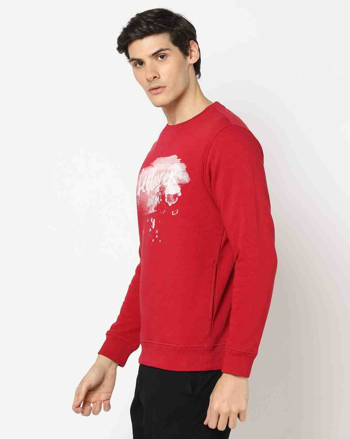 Lee Cooper | Brand Print Cotton Crew-Neck Sweatshirt|1