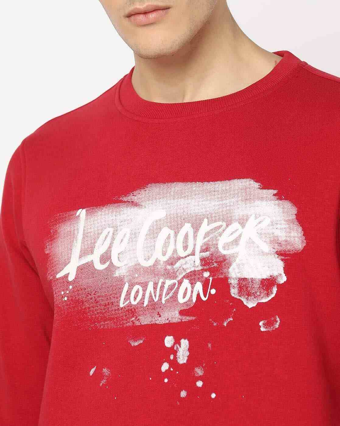 Lee Cooper | Brand Print Cotton Crew-Neck Sweatshirt|3