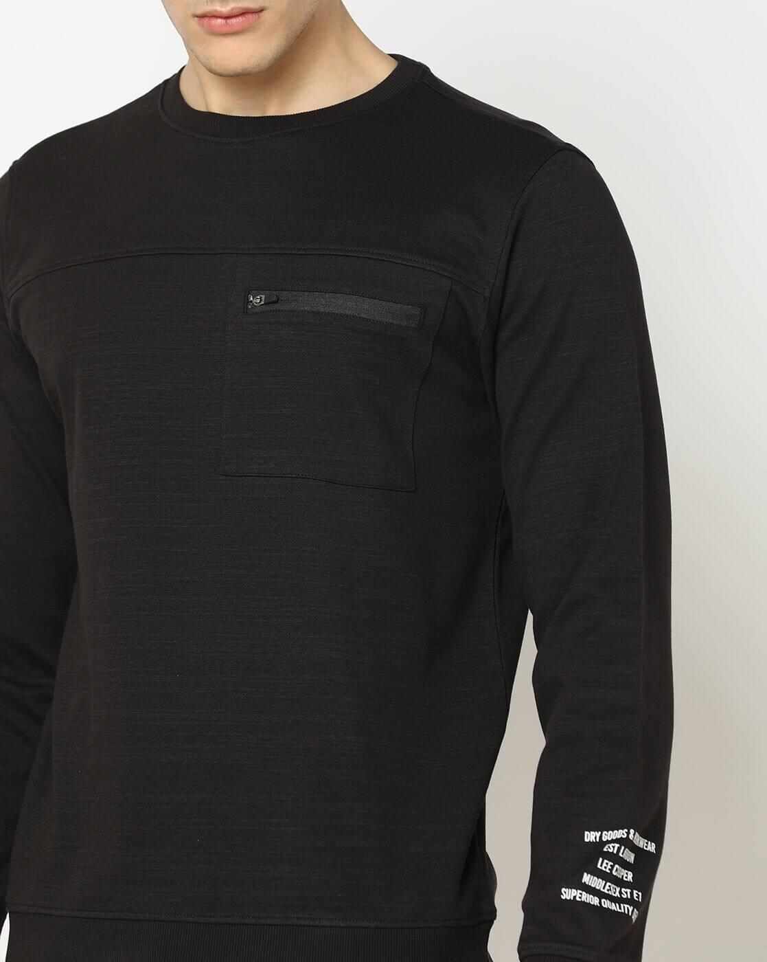 Lee Cooper | Regular Fit Sweatshirt with Ribbed Hem|3