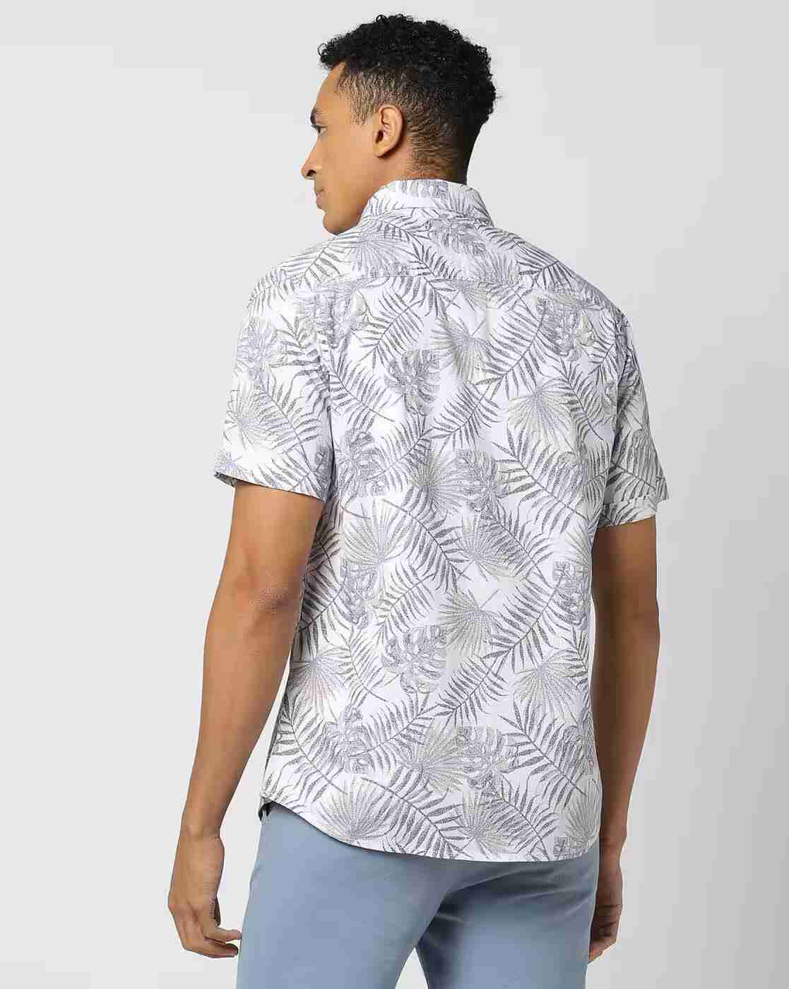 Lee Cooper | Men Tropical Print Regular Fit Shirt|2