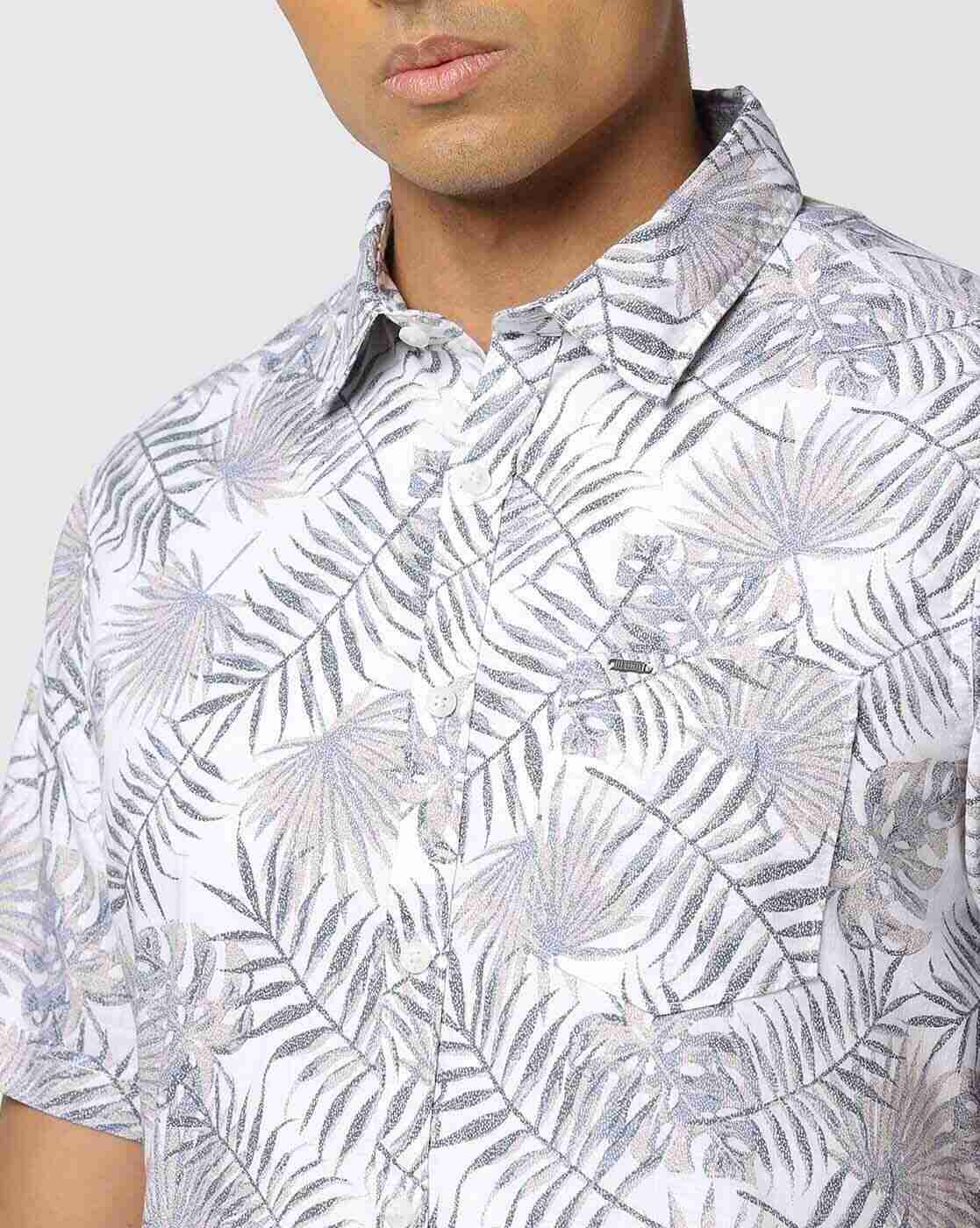 Lee Cooper | Men Tropical Print Regular Fit Shirt|3