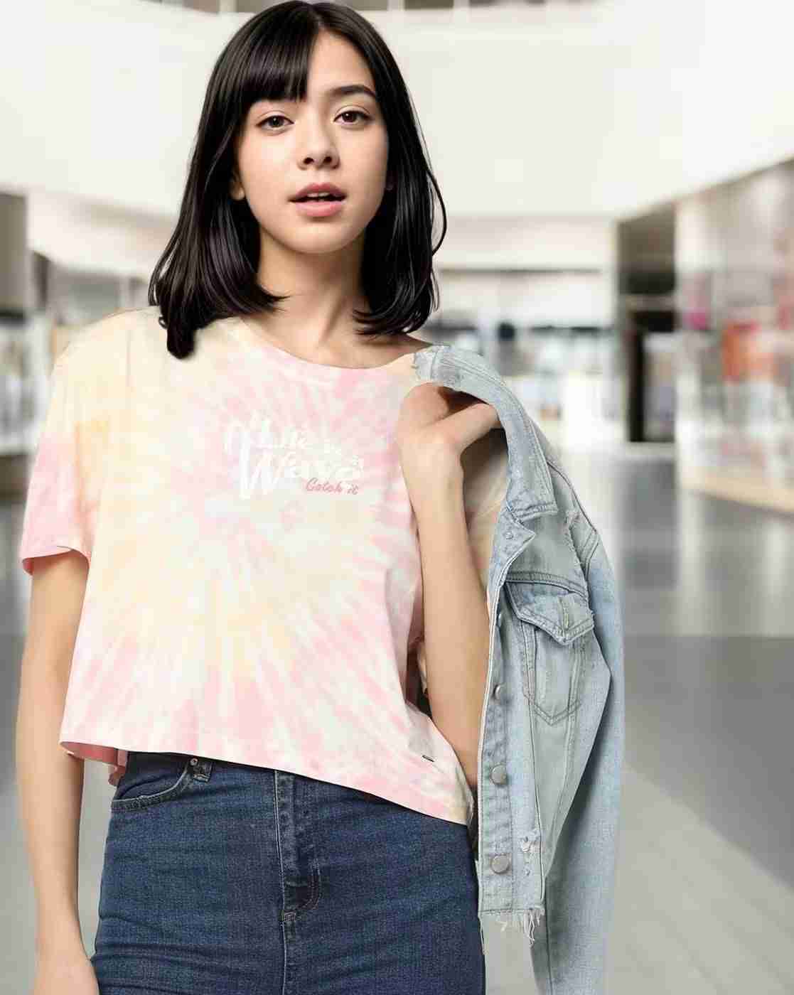 Lee Cooper | Women Printed Regular Fit Round-Neck T-Shirt|0