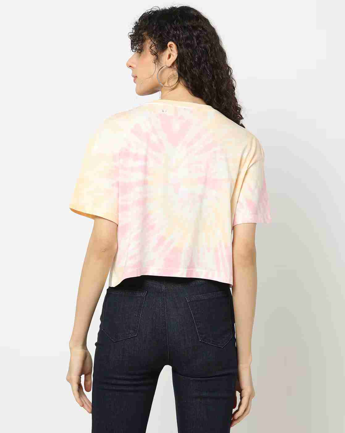 Lee Cooper | Women Printed Regular Fit Round-Neck T-Shirt|2