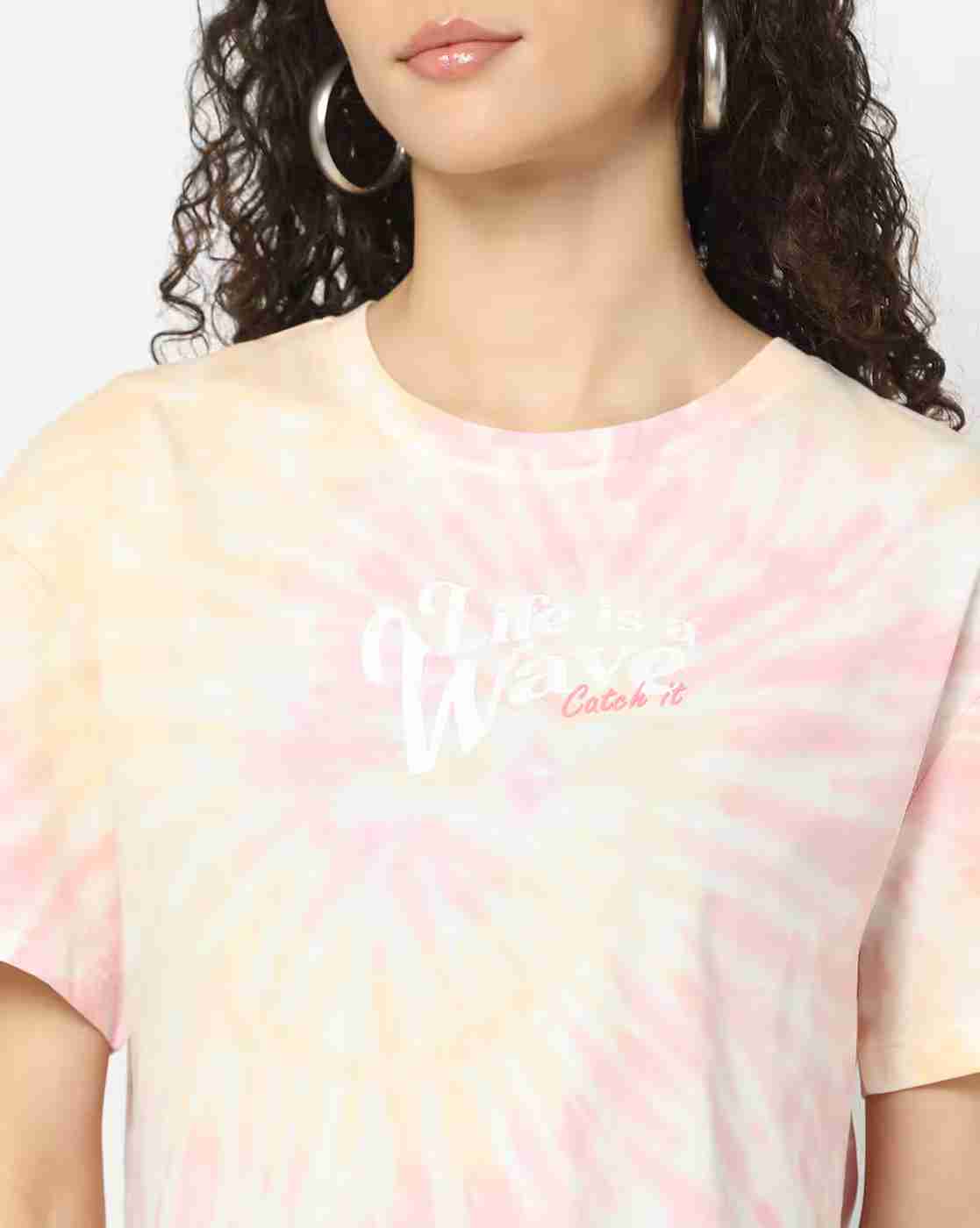 Lee Cooper | Women Printed Regular Fit Round-Neck T-Shirt|3