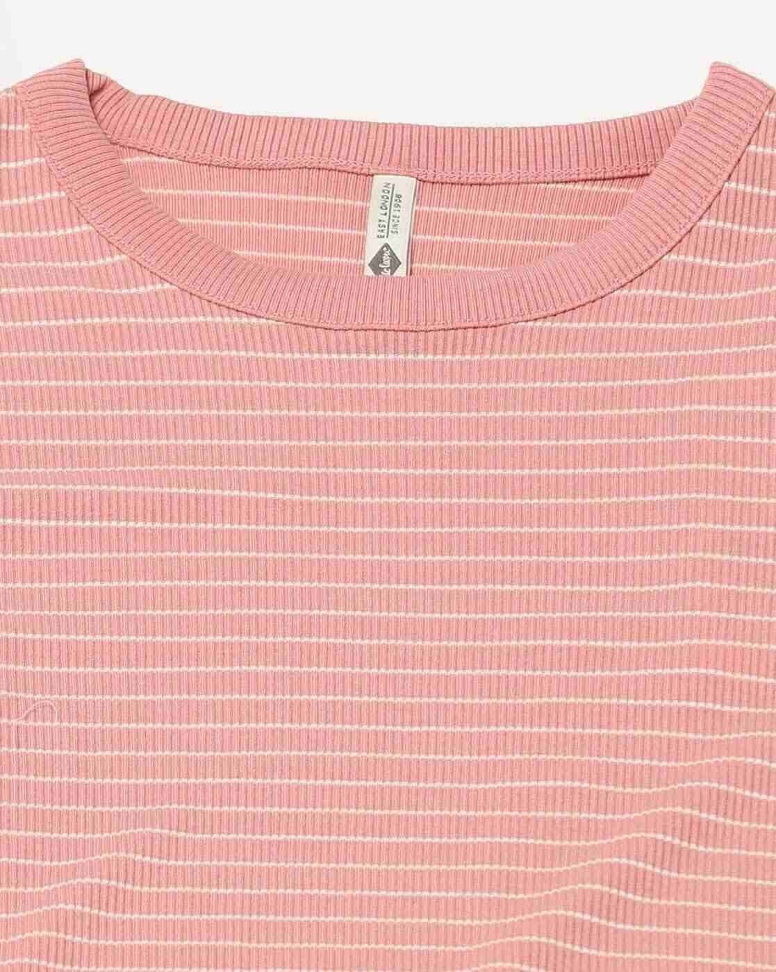 Lee Cooper | Women Striped Slim Fit Crew-Neck T-Shirt|4