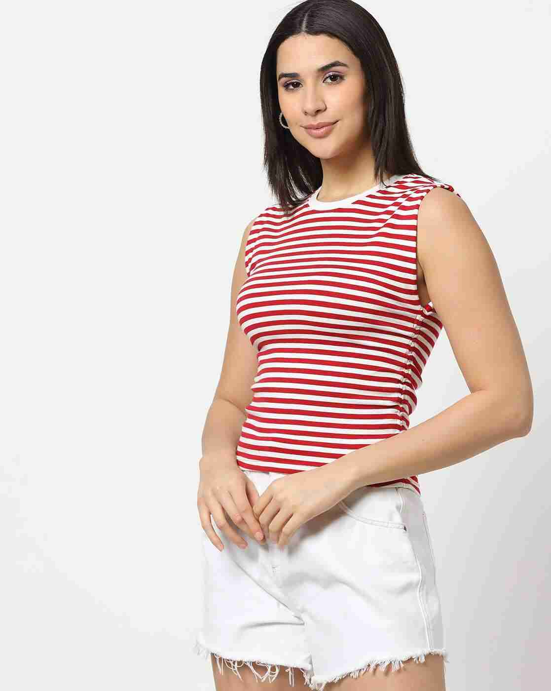 Lee Cooper | Women Striped Crew-Neck T-Shirt|0