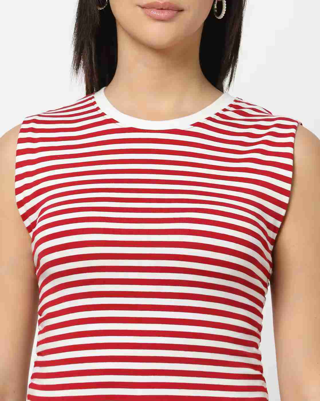 Lee Cooper | Women Striped Crew-Neck T-Shirt|3