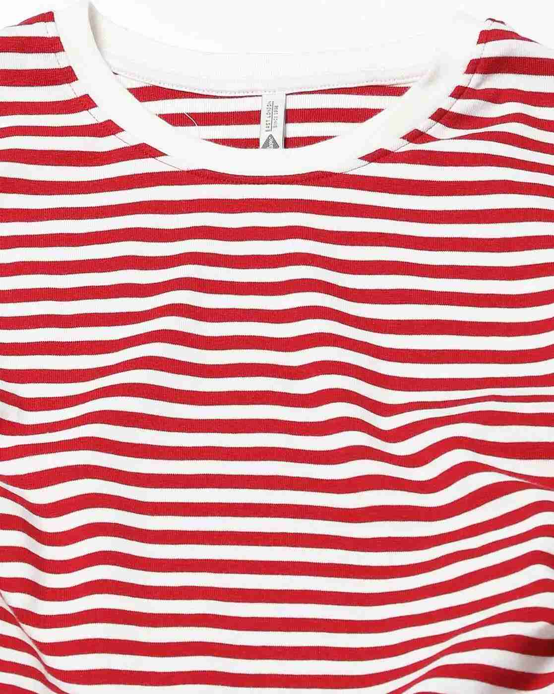 Lee Cooper | Women Striped Crew-Neck T-Shirt|4