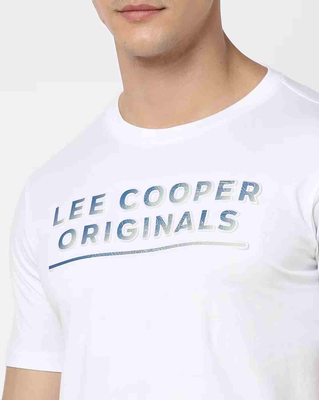 Lee Cooper | Men Logo Print Regular Fit Crew-Neck T-Shirt|3