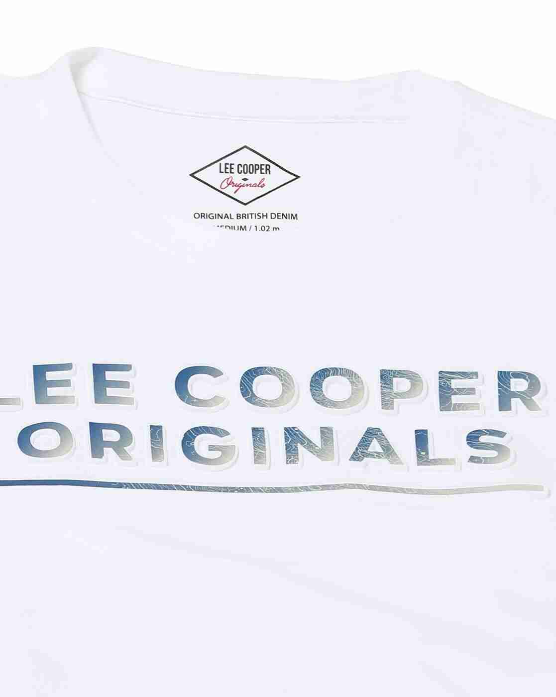 Lee Cooper | Men Logo Print Regular Fit Crew-Neck T-Shirt|4