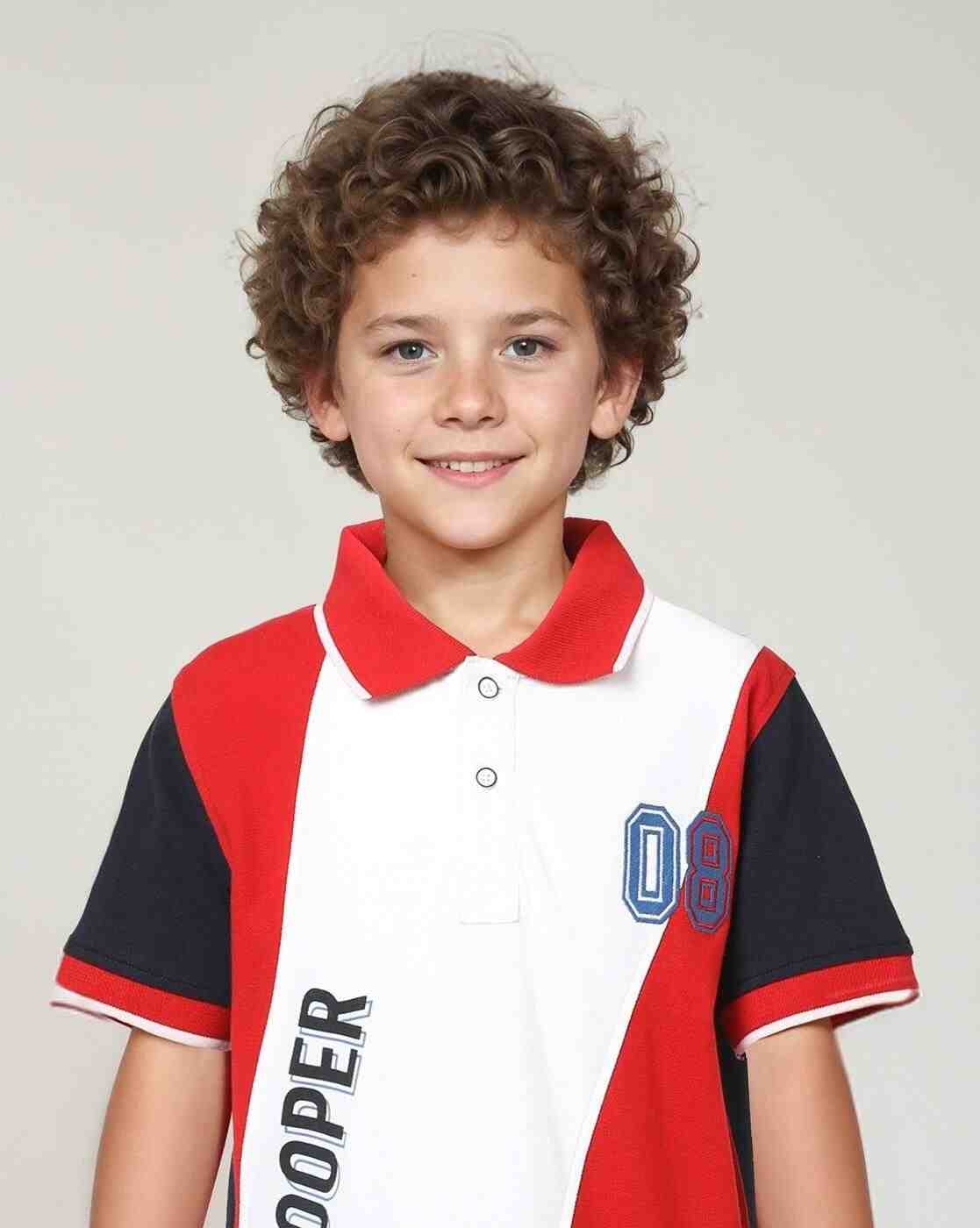 Lee Cooper | Boys Colourblock Regular Fit Polo T-Shirt|2