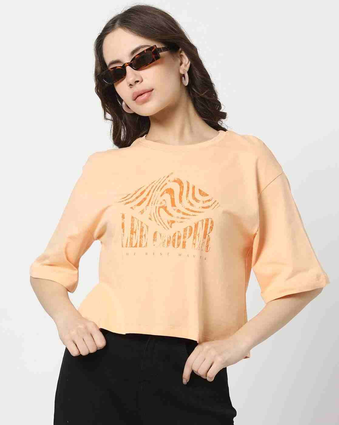 Women Printed Regular Fit Crew-Neck T-Shirt