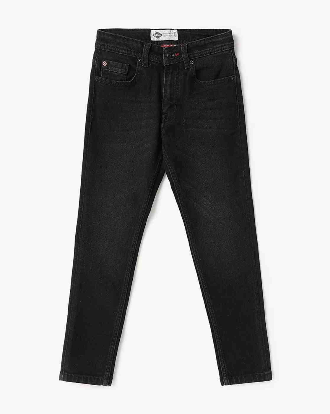 Lee Cooper | Boys Lightly Washed Tapered Fit Jeans|0