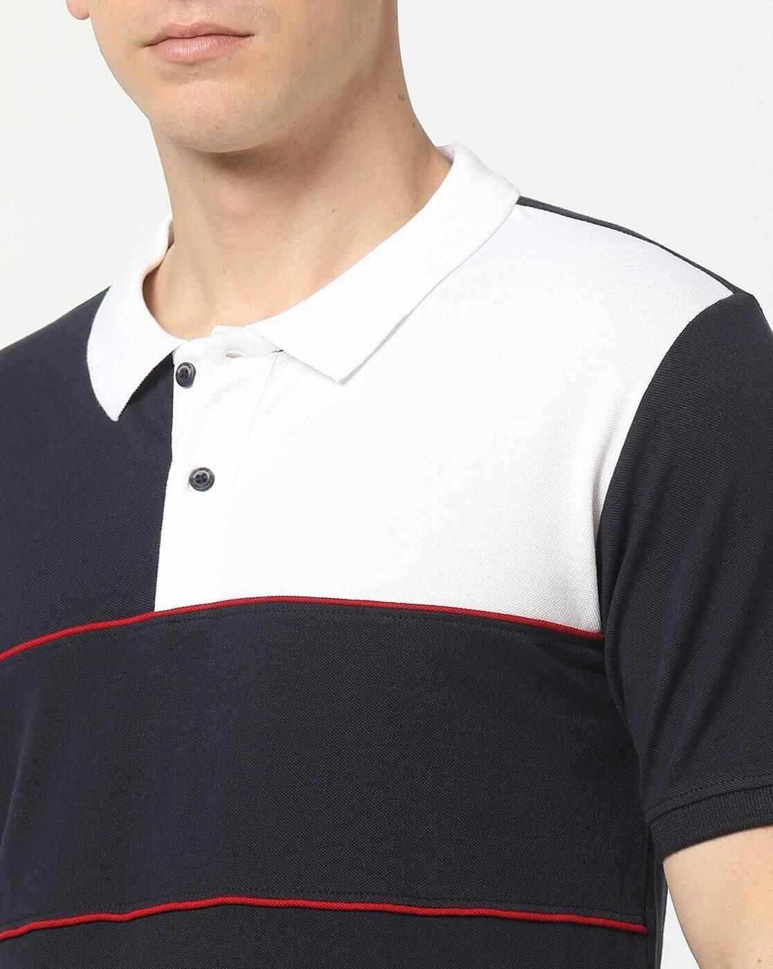 Lee Cooper | Men Colourblock Relaxed Fit Polo T-Shirt|3