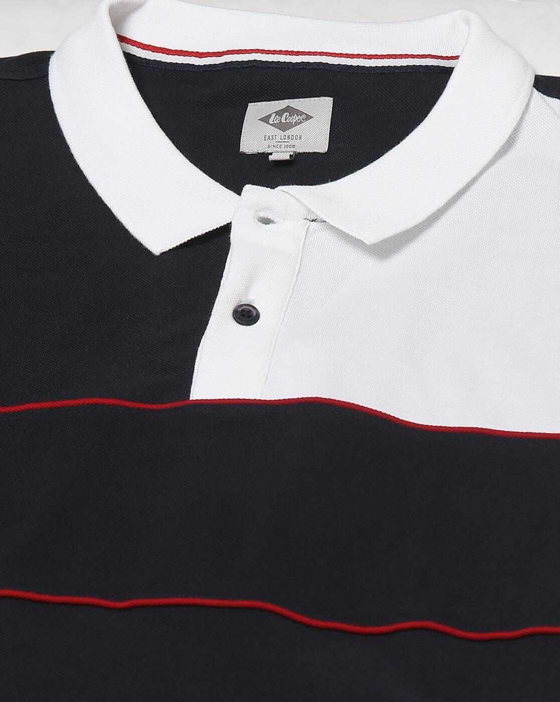 Lee Cooper | Men Colourblock Relaxed Fit Polo T-Shirt|4