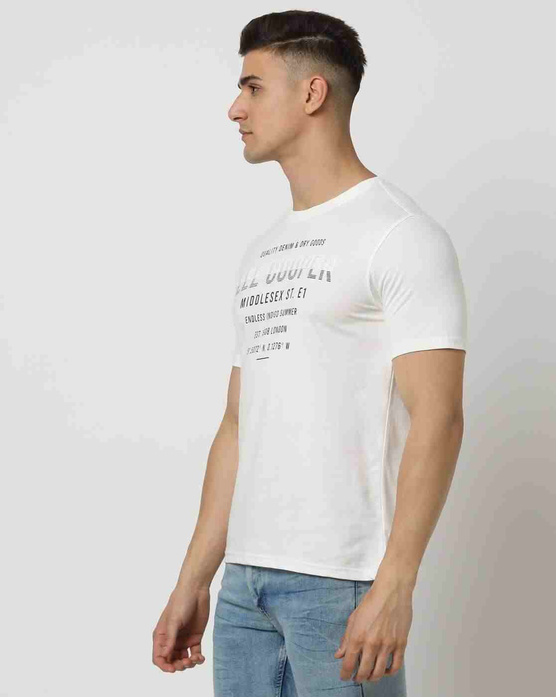 Lee Cooper | Men Brand Print Relaxed Fit Crew-Neck T-Shirt|1